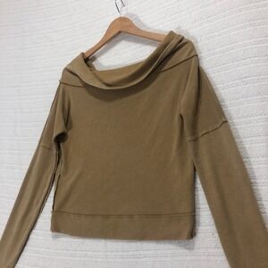 We The Free Urban Outfitters Pullover Top Raw Hem Long‎ Sleeve Casual Size XS
